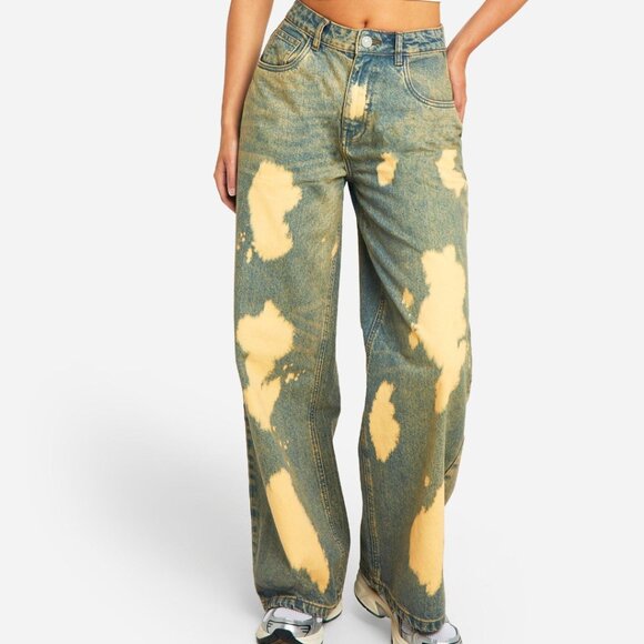 Bleach Splash Wash Denim Jeans - NWT - Picture 3 of 9